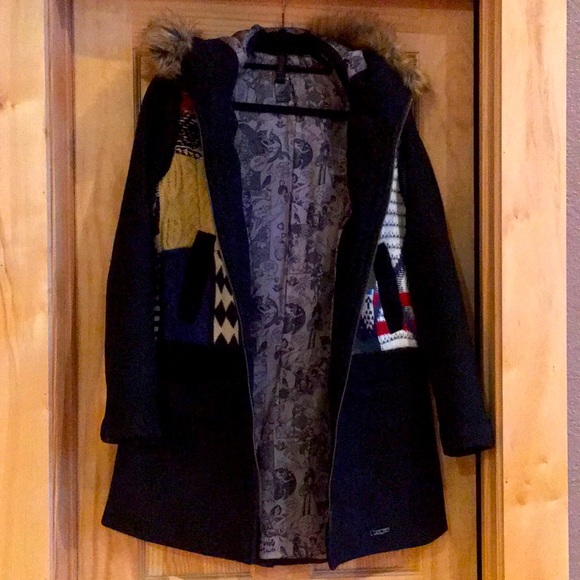 Desigual Wool Coat - Picture 3 of 4